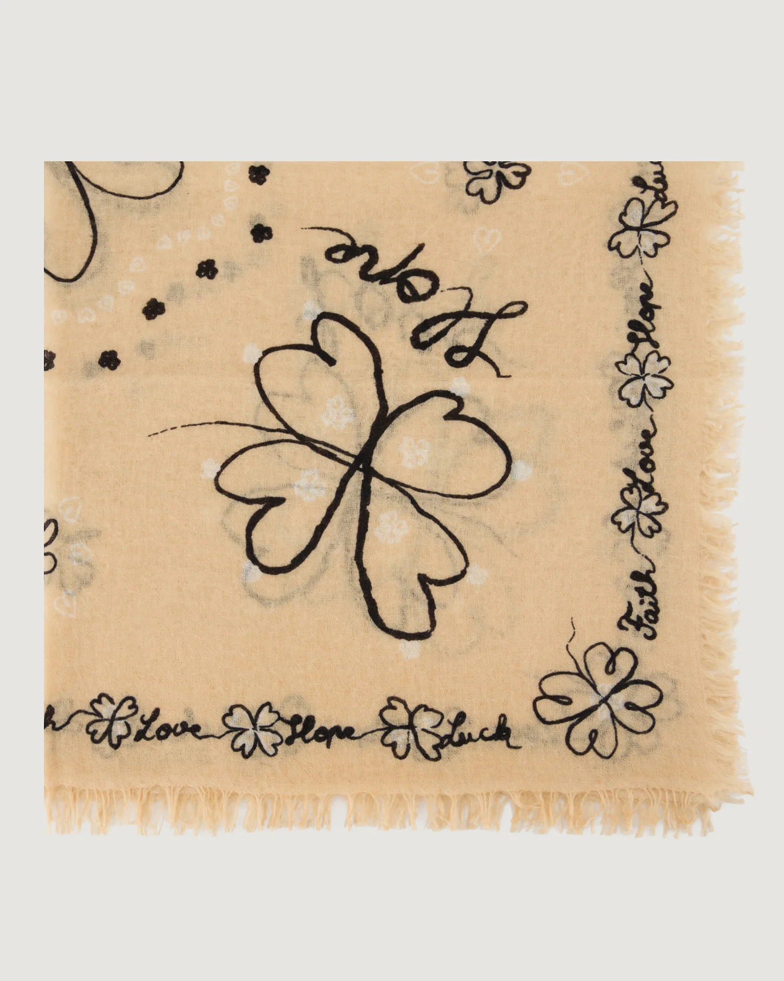 "Clover Hope" bourdaloue cashmere scarf - Image 10