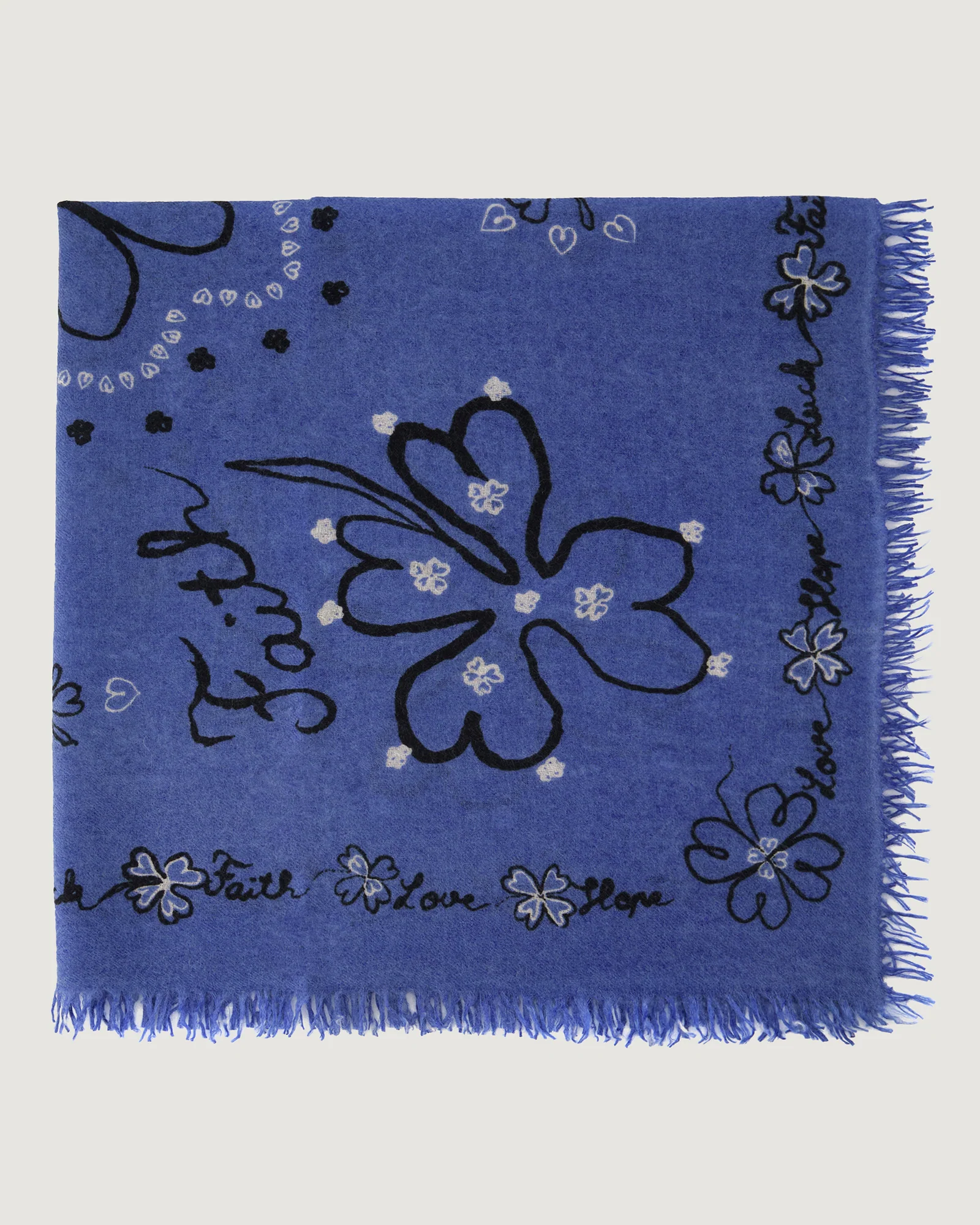 "Clover Hope" bourdaloue cashmere scarf - Image 14