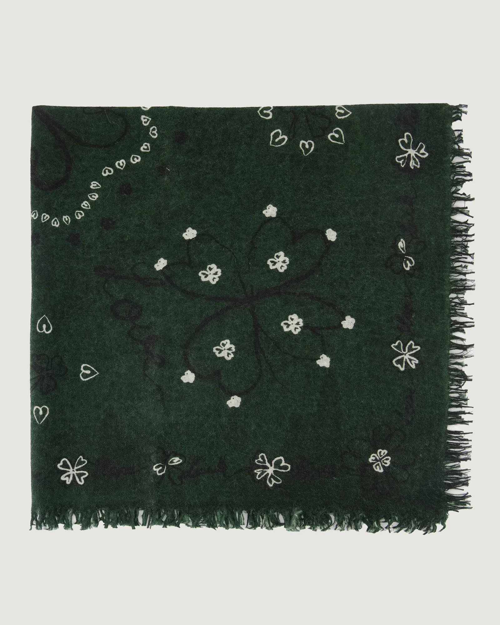 "Clover Hope" bourdaloue cashmere scarf - Image 18