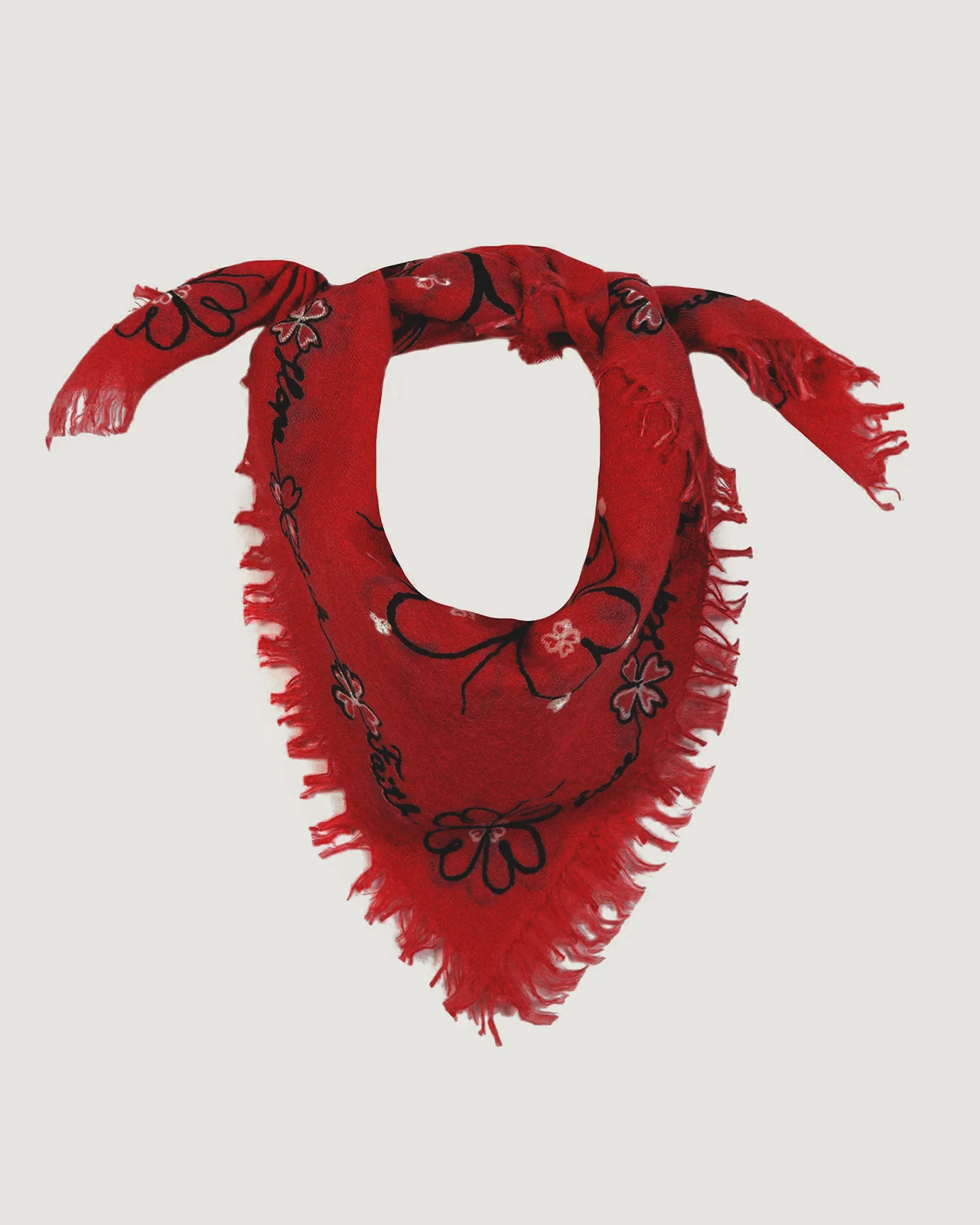 "Clover Hope" bourdaloue cashmere scarf - Image 19