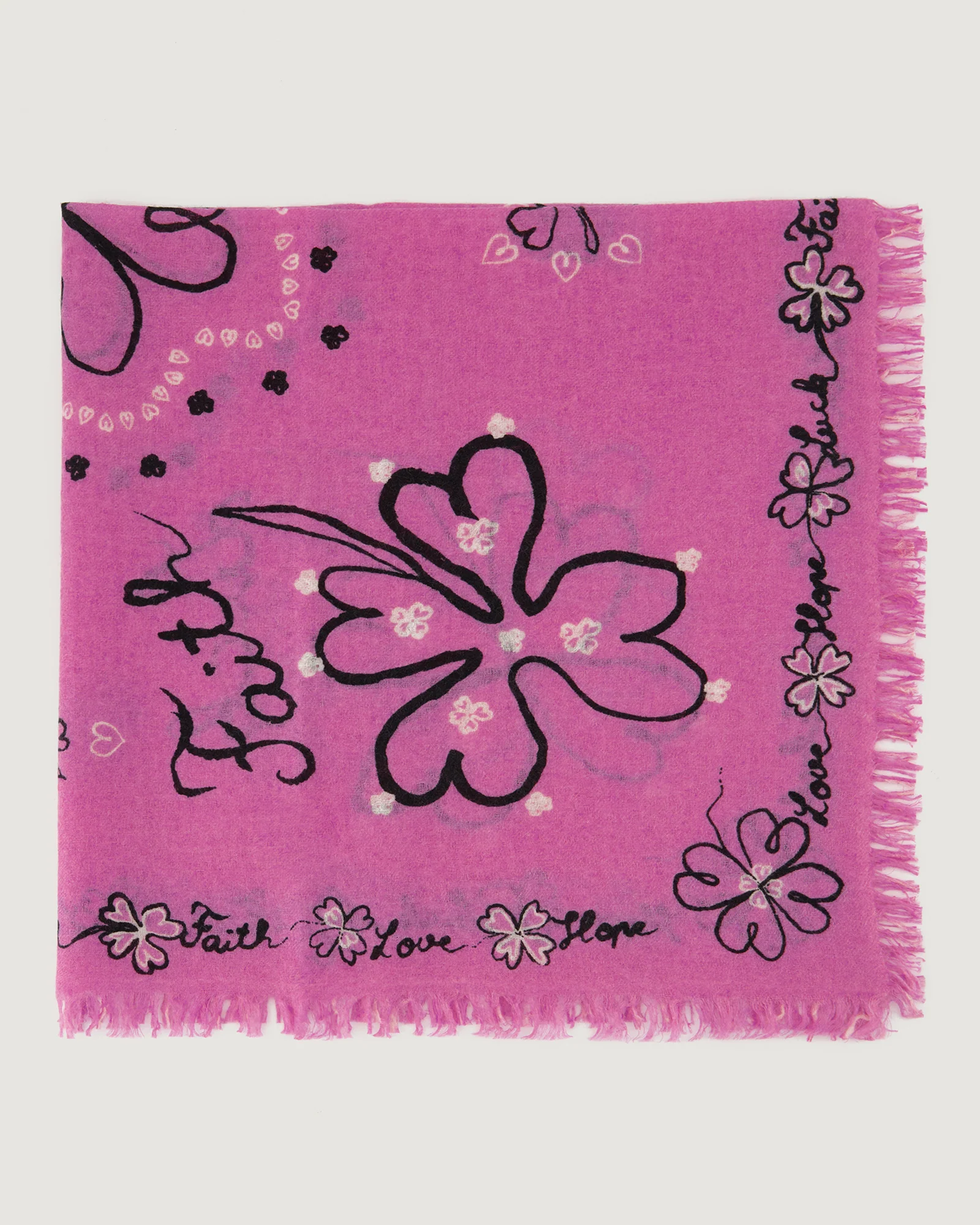 "Clover Hope" bourdaloue cashmere scarf - Image 4