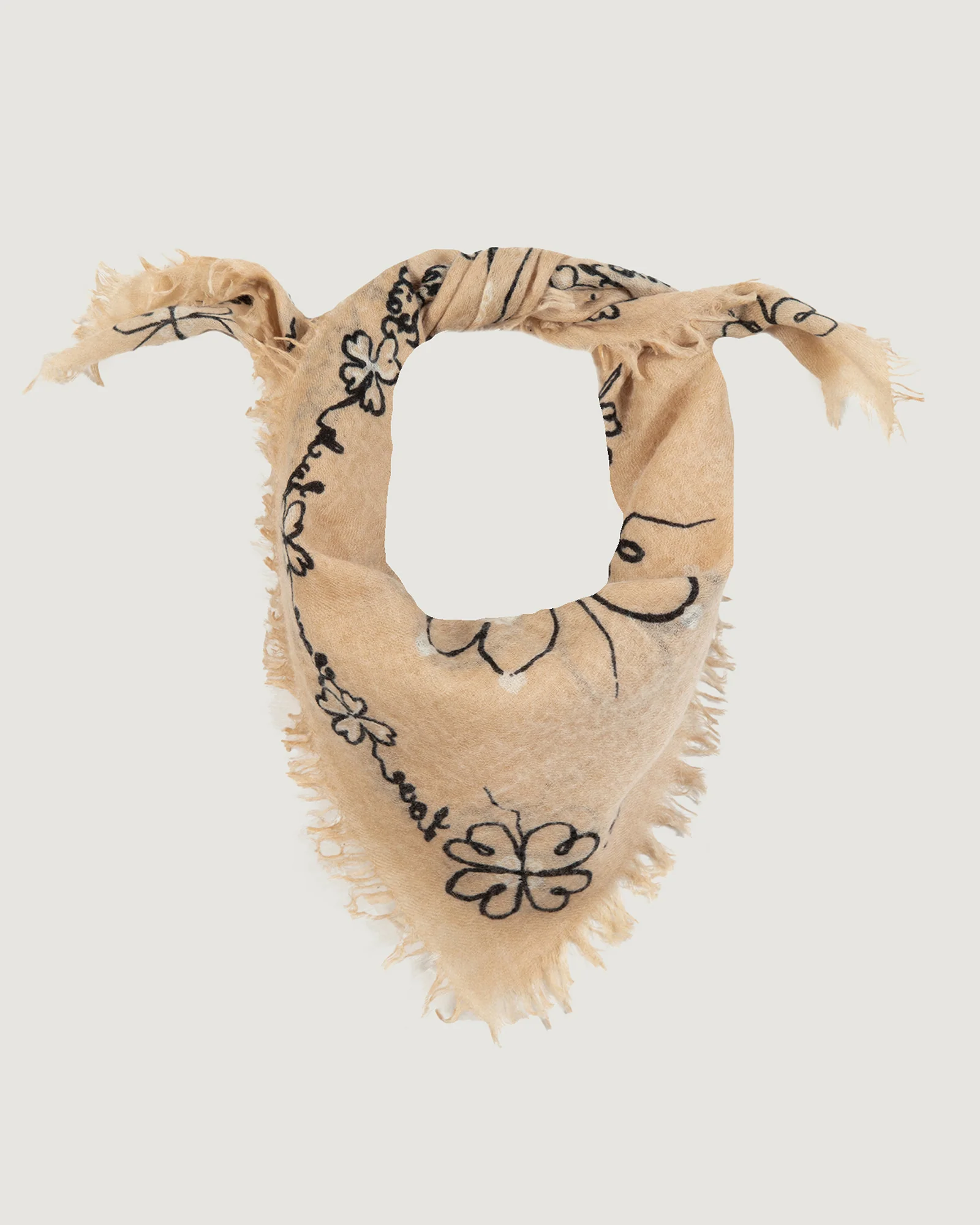 "Clover Hope" bourdaloue cashmere scarf - Image 5