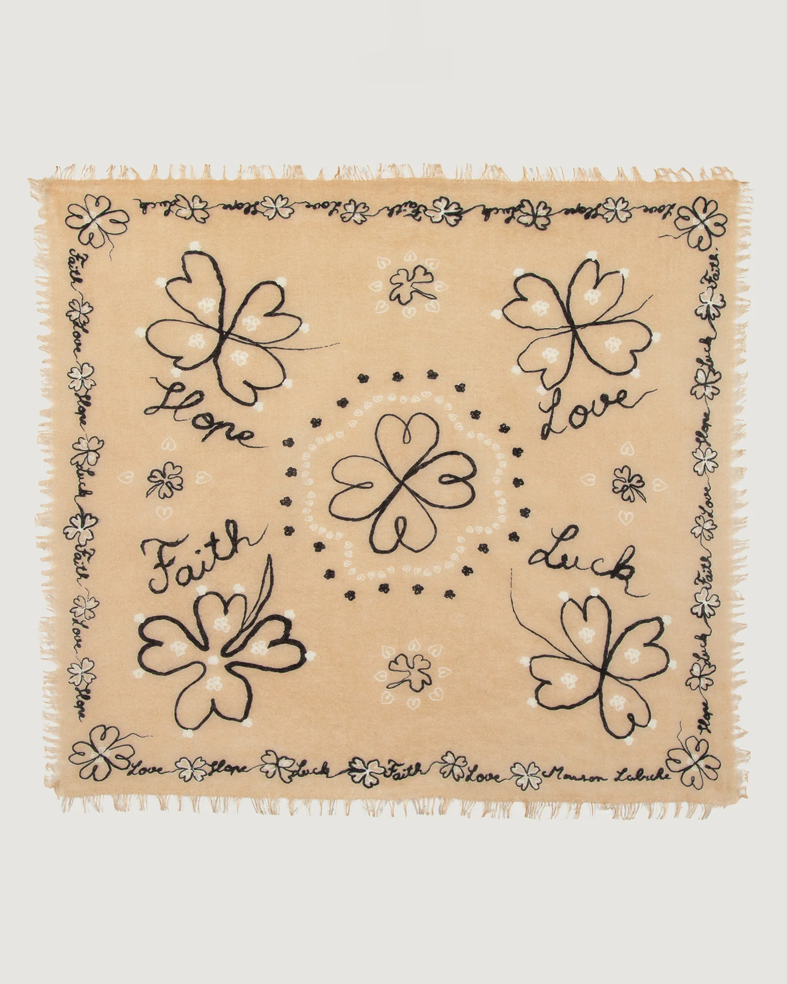 "Clover Hope" bourdaloue cashmere scarf - Image 6