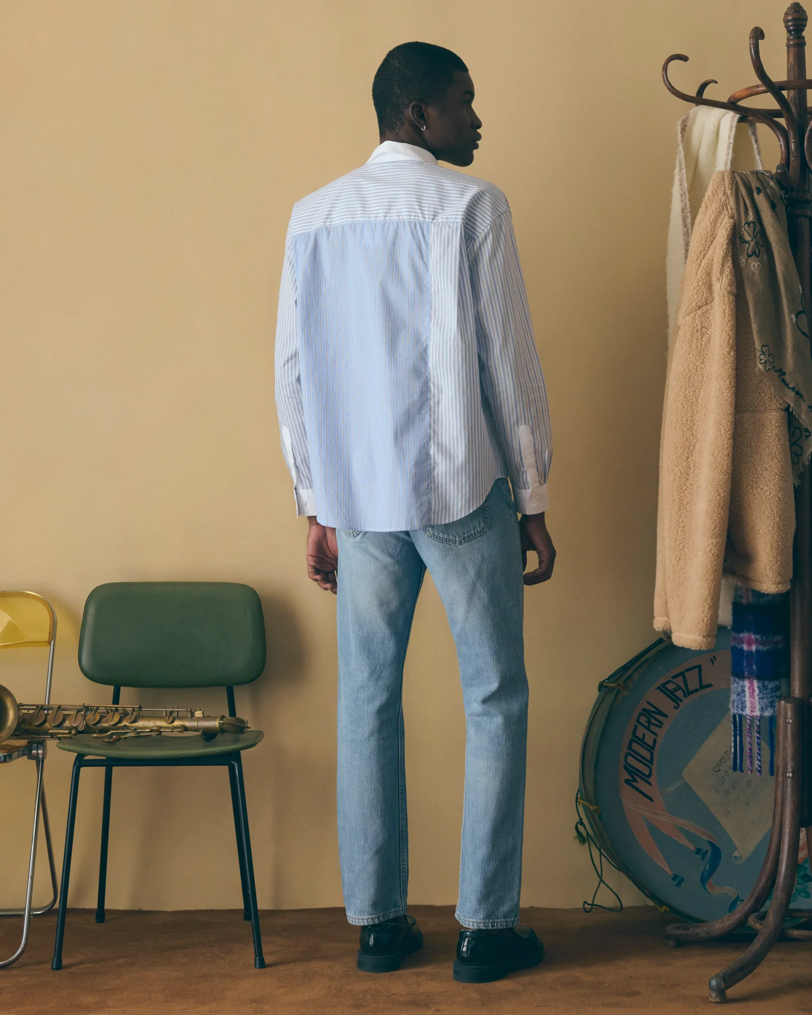 "Cotton Poplin" breteuil patchwork shirt - Image 3