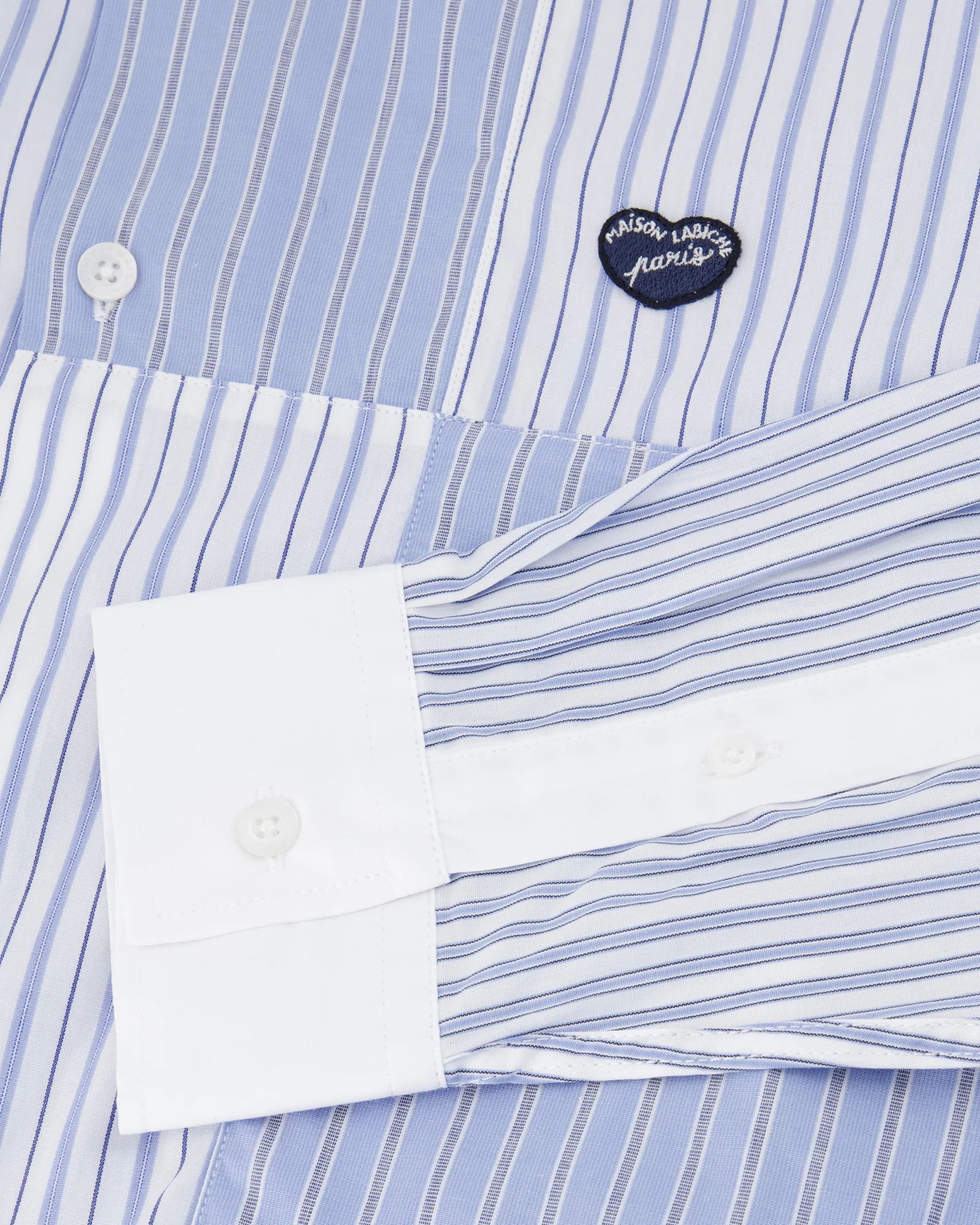 "Cotton Poplin" breteuil patchwork shirt - Image 7