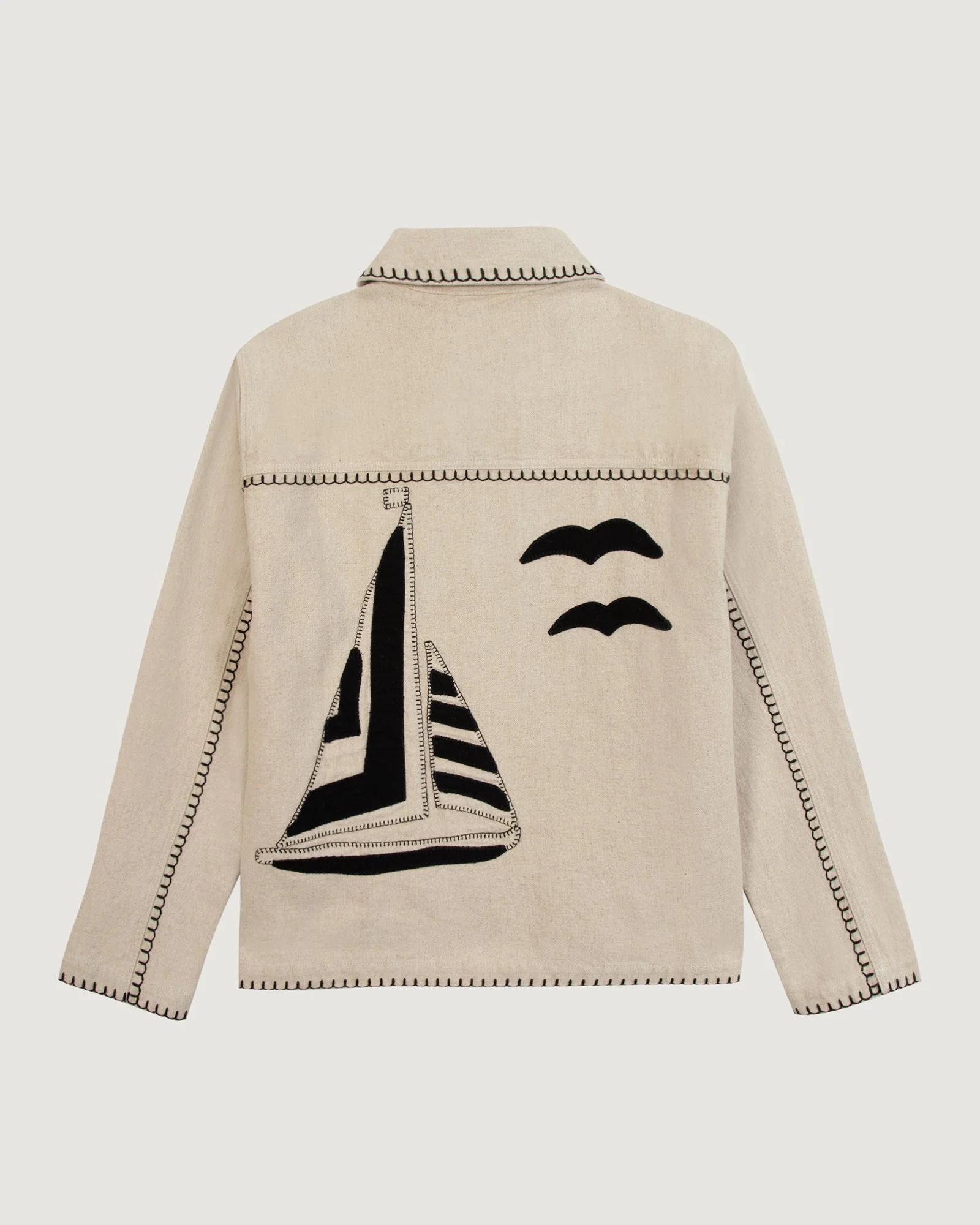 Sailing Boat "linen And cotton" lemonnier jacket - Image 7