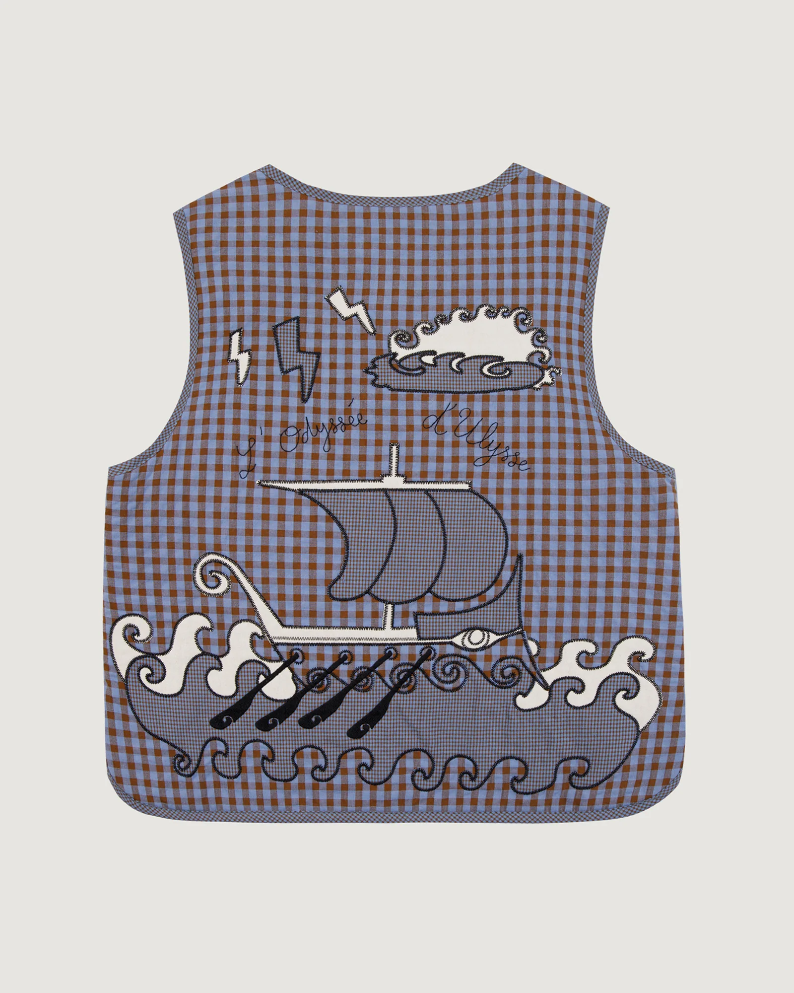 Ulysse "Seersucker" valhubert sleeveless jacket - Image 9